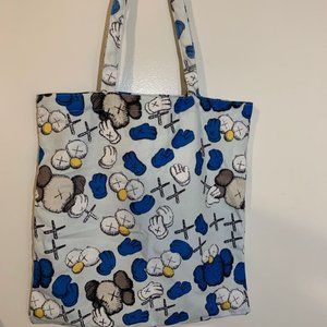 Kaws seeing watching Tote Bag